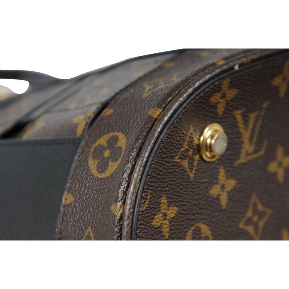 Louis Vuitton LV Monogram Tressage MM Tote Bag Brown Black Mesh Coated Canvas - Picture 12 of 16
